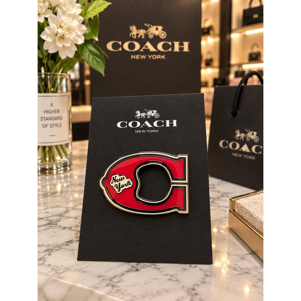 #8 Coach varsity NY pin nwt